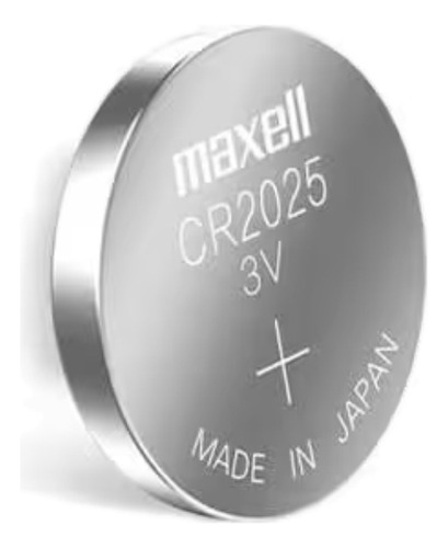 Pila De Litio Maxell Manganese Cr2025 Botón 3v Pack 5 Und
