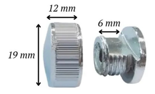Botão Frances / Suporte Para Espelhos - 4 Unidades