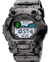 Comprar Reloj Militar Hombre Burk 1633 Cronometro Alarma Luz Digital