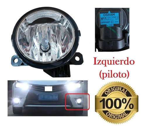 Faro Auxiliar Orig Halogeno Cromo Izq Ford Mustang 2012