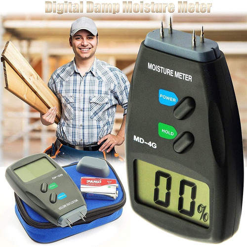 Medidor Humedad Madera Detector Tipo 4 Pine Probador Digital