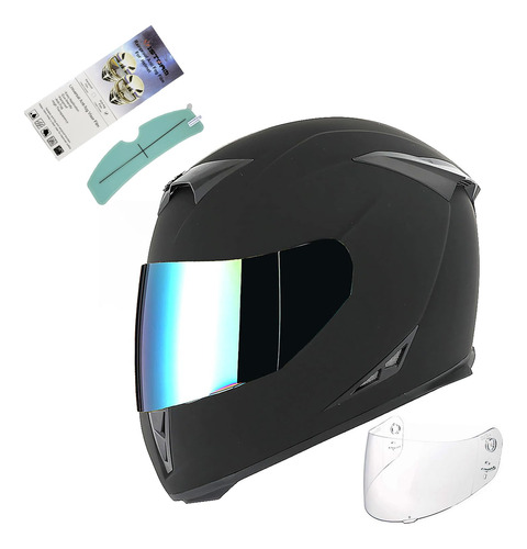 1storm Casco De Motocicleta Con Doble Visera Y Visera Solar 