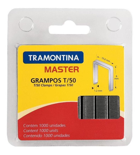 Conjunto De Grampos T/50 10mm Tramontina 43500510
