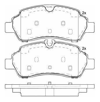 Balatas Traseras / Ford Transit Base 2016 Semimetálica