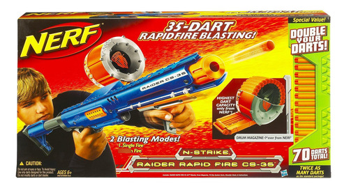 Nerf Raider Cs-35 Blaster Con 70 Dardos Adicionales