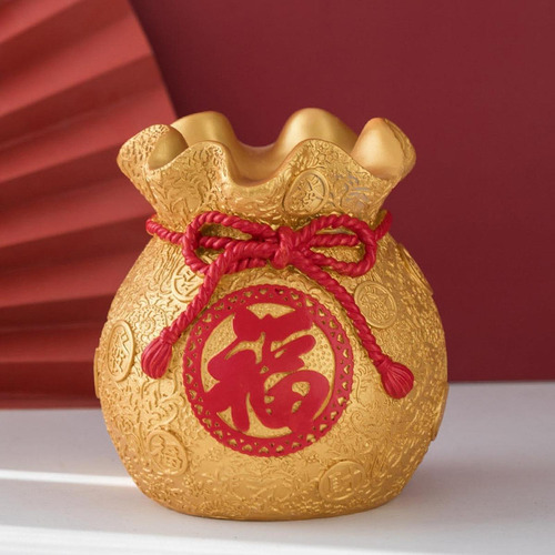 Alcancía Con Forma De Bolsa De La , Altura Del Oro 15cm
