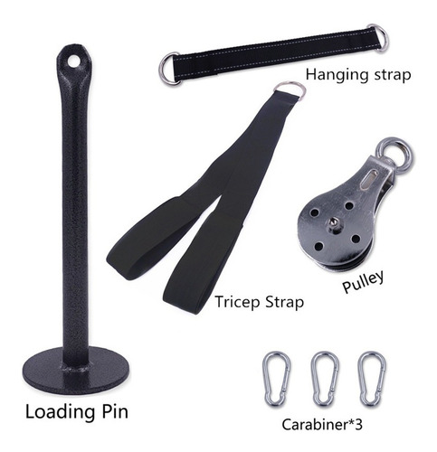 2set Fitness Polea Sistema De Cable Diy Gym Loading Pin