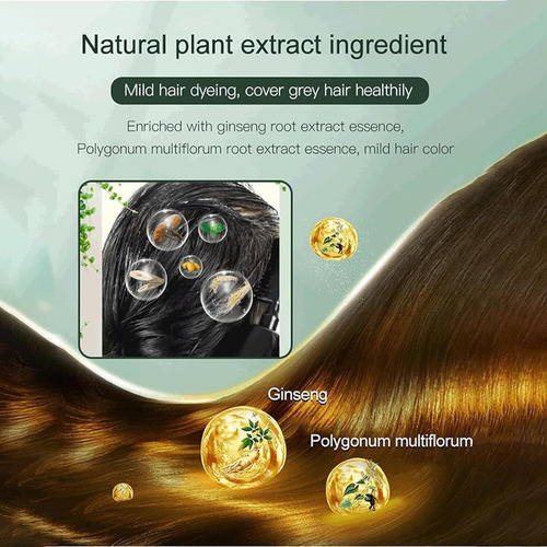 . Tinte Natural Tratamiento Cubre Canas Vegetal Con Peine .