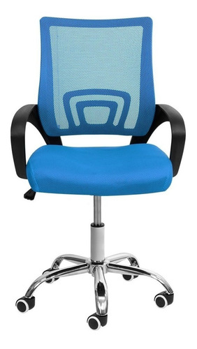 Silla de escritorio Onof SOE-01 ergonómica  azul con tapizado de mesh x 2 unidades