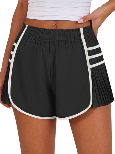 Womens Quick-dry Running Shorts High Waisted Athletic