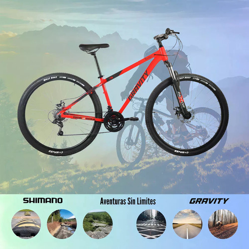 Gravity Smash Mountain Bike R29 M Color Rojo/negro