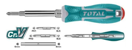 Destornillador 6 En 1  Pala Estría Y Hexagonal Total  