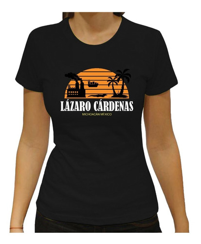 Lázaro Cárdenas Playera Hombre Mujer Camiseta Puerto Algodón