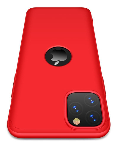 Carcasa Para iPhone 11 Pro - 360° Marca Gkk Color Roja