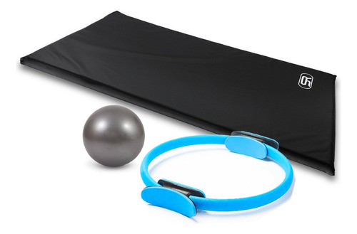 Kit Pilates Casa - Colchonete + Overball + Anel Tonificador