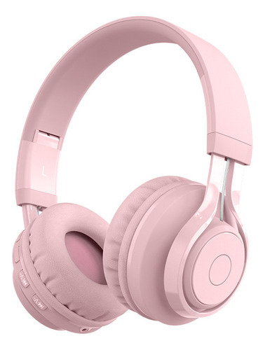 Auriculares Inalámbricos Bt5.3 Para Niños, Auriculares Con C Color Rosa