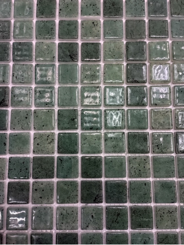 Arg Malla Mosaico Gem Hijau Verde Brillo Piscina 30x30 