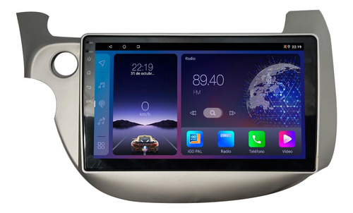 Stereo Android Pantalla 10¨ Honda Fit 2008-2013 2+64 Carplay