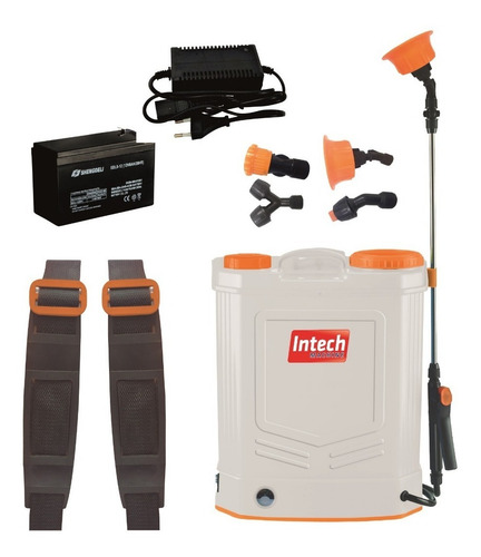 Pulverizador 20l Costal Bateria Elétrico Gpe2000 Intech