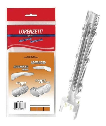 Resistencia Ducha Lorenzetti Advanced E Topjet 220v 7500w Cor Branco