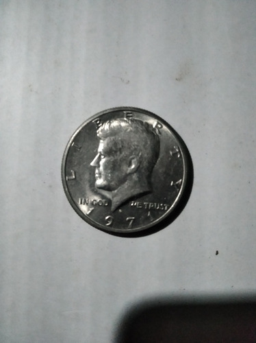 Imagen 1 de 1 de Moneda Half Dollar 1971 Kennedy Impresa Con Cuña D