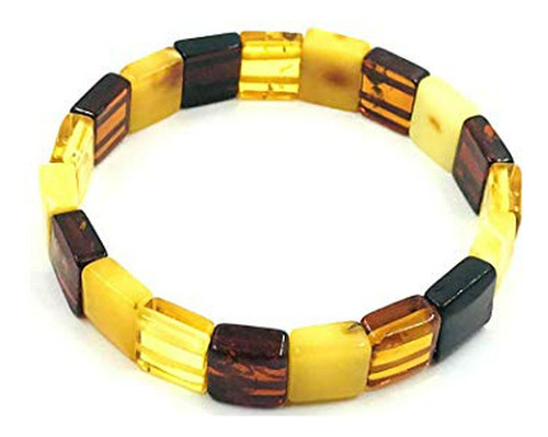 Brazalete - Natural Baltic Amber Stretch Bracelet For Women 