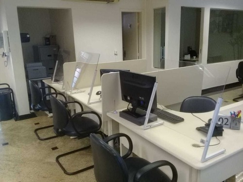 Imagem 2 de 10 de Barreiras De Proteção De Acrílico Balcão Kit Com 3