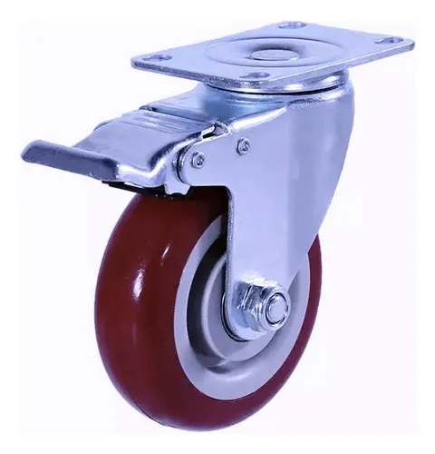 comprar 4 Ruedas Poliuretano Ruleman 75mm 150 Kg 2 C\u002Ffreno 2 Fijas
