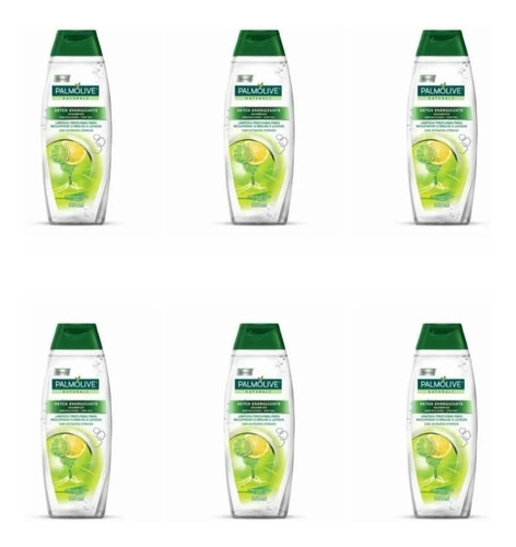 Kit 6 Shampoo Detox Limpeza Profunda Naturals Palmolive 350m