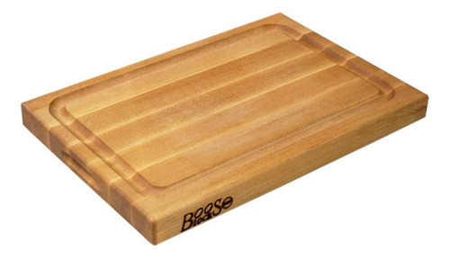 John Boos Block Bbqbd Tabla Para Picar Reversible, Madera D. Color Arce Con Ranura Para Jugo