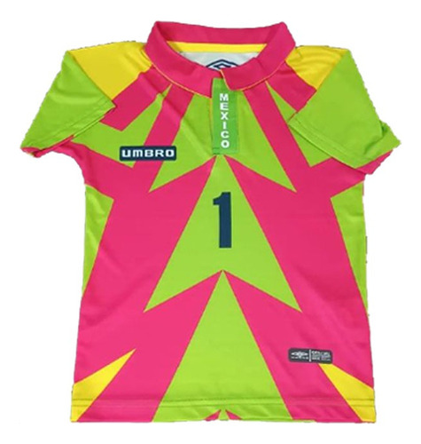 Jersey Retro Para Niño Jorge Campos Umbro México 1994 