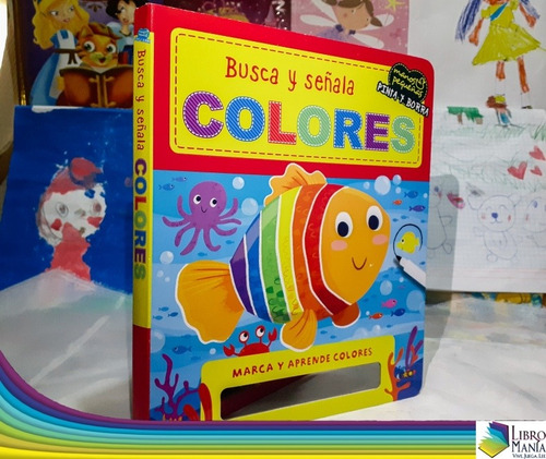 Busca Y Señala Colores. Libro Acartonado Con Rotulador 