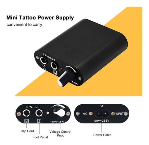A Kit De Tatuaje Portátil Máquina De Tatuaje Pluma Fuente