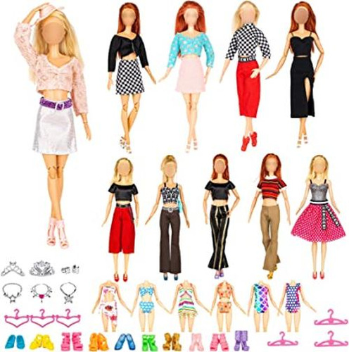 Keysse Ropa De Muñeca Y Accesorios Para Barbie Juego De