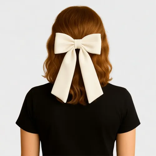 Laço De Cabelo Virginia Adulto E Infantil Tecido Linho Moda