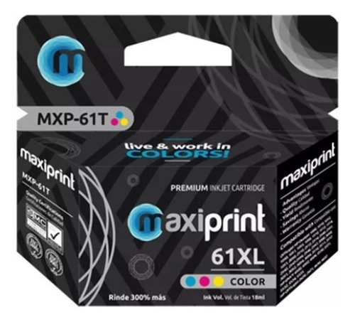 Cartucho Compatible Hp 61 Xl Color Con Garantía 61xl