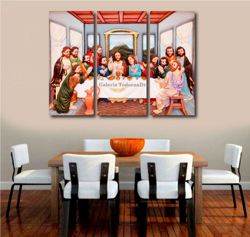 Imagen 10 de 10 de Cuadros Decorativos La Última Cena De Jesús