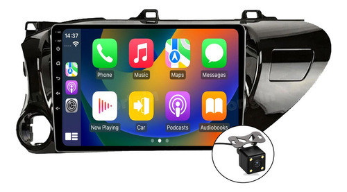 Stereo Carplay Android 12 De 4 Gb Para Toyota Hilux 2016-202