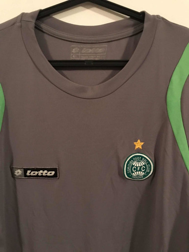 Coritiba Pr Camisa De Passeio Lotto Chumbo Bordada G