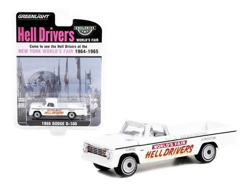 Greenlight 1966 Dodge D-100 1:64 Hell Drivers