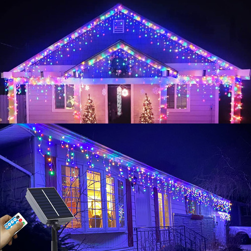 Luces Solares De Navidad Mejoradas, 304 Led Para Decoracin D