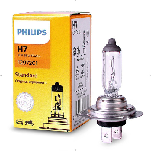 Lampara Philips Standard H7 55w Motos O Autos En Moto Delta