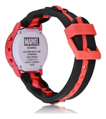 Reloj Lcd Con Luces Marvel Spiderman Para Niños