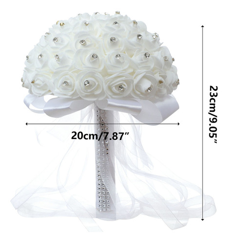 Fe Ramo De Flores Artificiales En Forma De Y Para Novia,