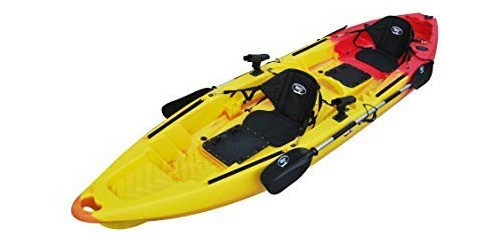 Bkc Tk122k Kayak De Pesca En Tándem De 12' 8  Para 2 O 3 Per