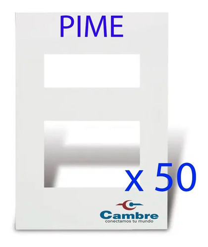 Tapa De Luz 1 Punto Y Toma Cambre Siglo Xxi Cod4136 Pack 50