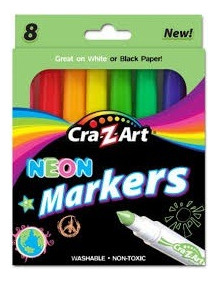 Marcadores 8 Colores Neon  Cra-z-art