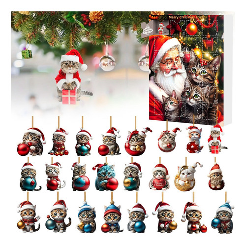 . Set De Regalo Navideño Con Decoración De Papá Noel Con