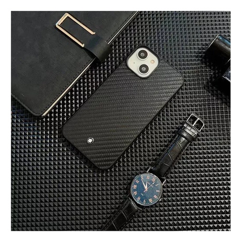 L Capa Protetora Preta Zs Montblanc Para iPhone 2024