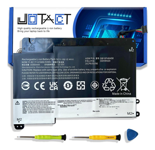Jotact 00hw020 Sb10flbatería Para Portátil Compatible Con El